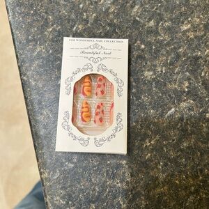 Red and Yellow Nail Set